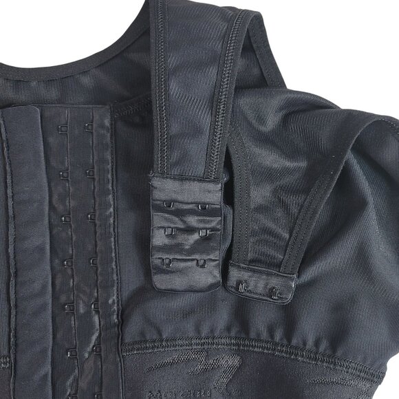 Marena Recovery Front Close Bra Black 38 D/E Wirefree Wide Straps Post Surgery - Picture 10 of 13